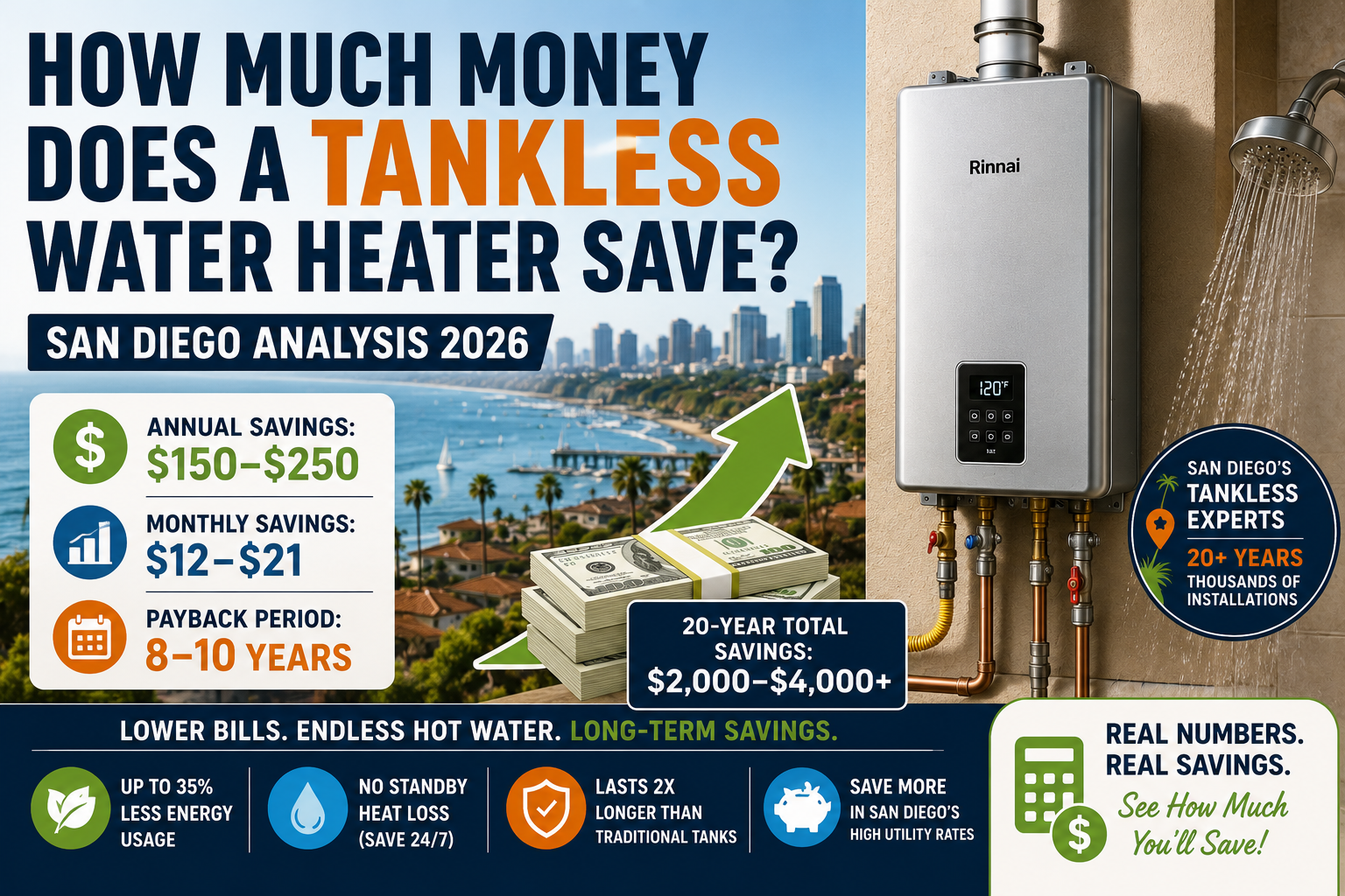 How Much Money Does Tankless Water Heater Save