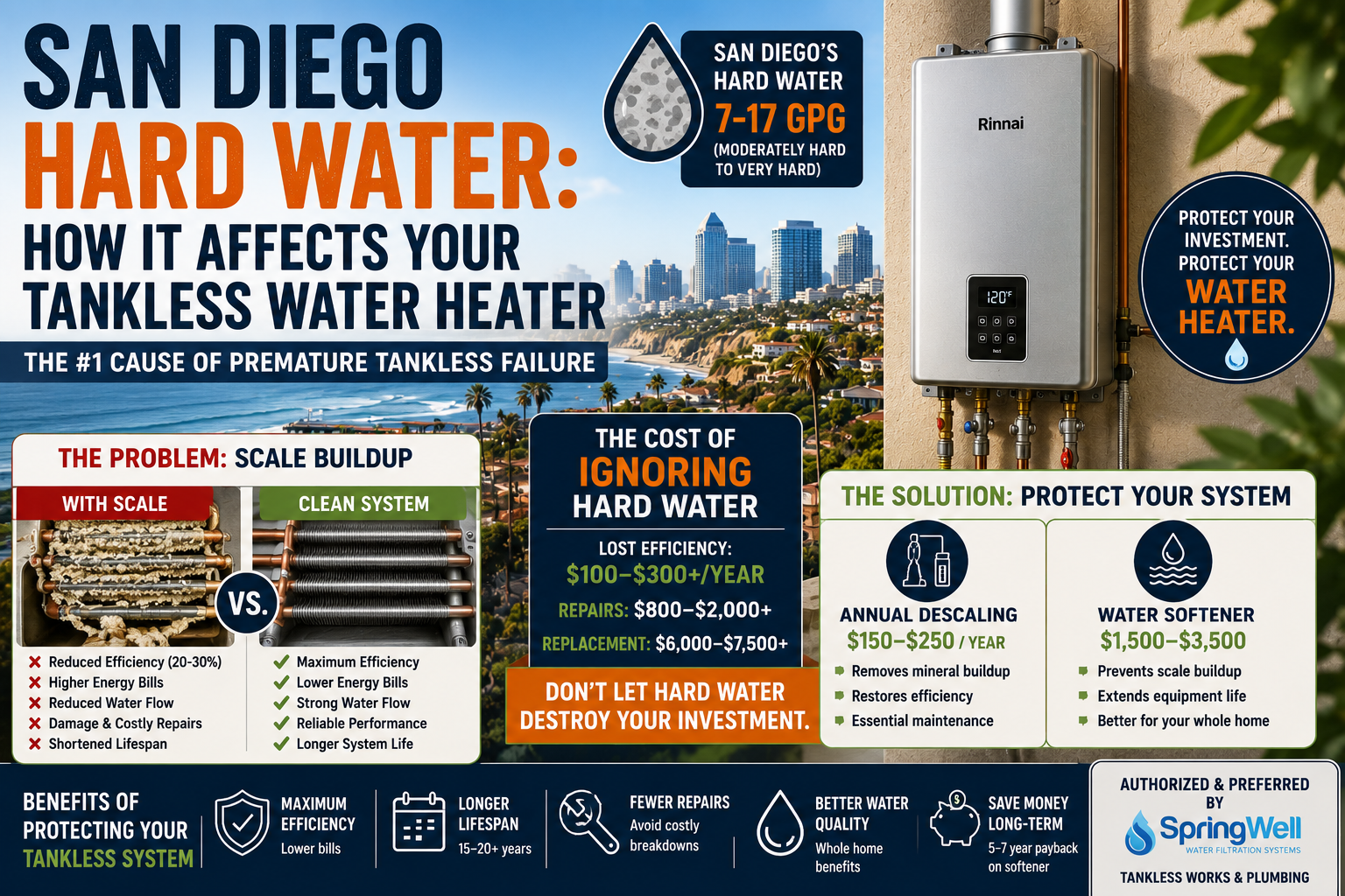 San DIego hard Water - how it affects your tankless water filter